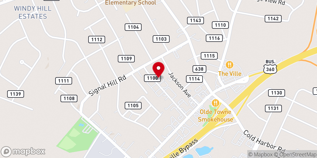 Map showing location of Grace Communion Hanover