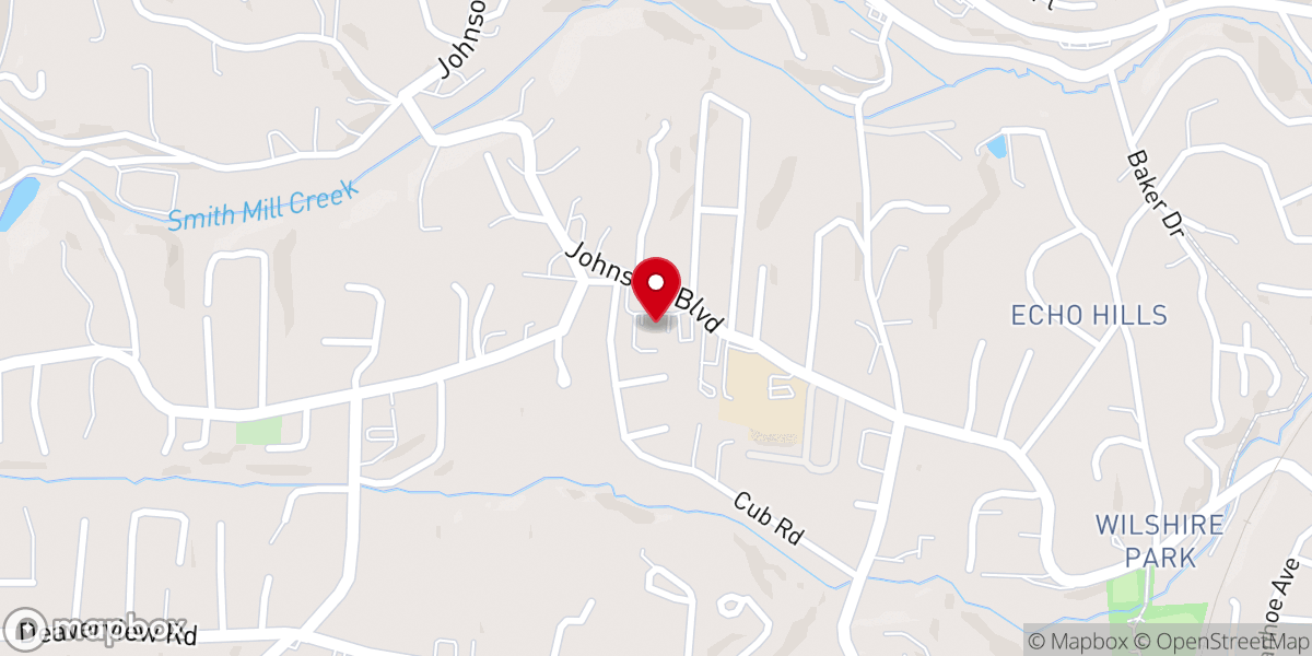 Map showing location of Biltmore Church West Asheville Campus