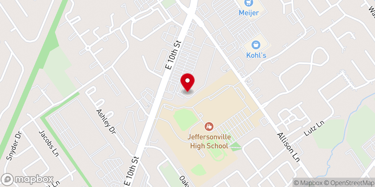 Map showing location of Hope Bible Church