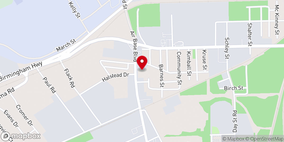 Map showing location of Peace Church
