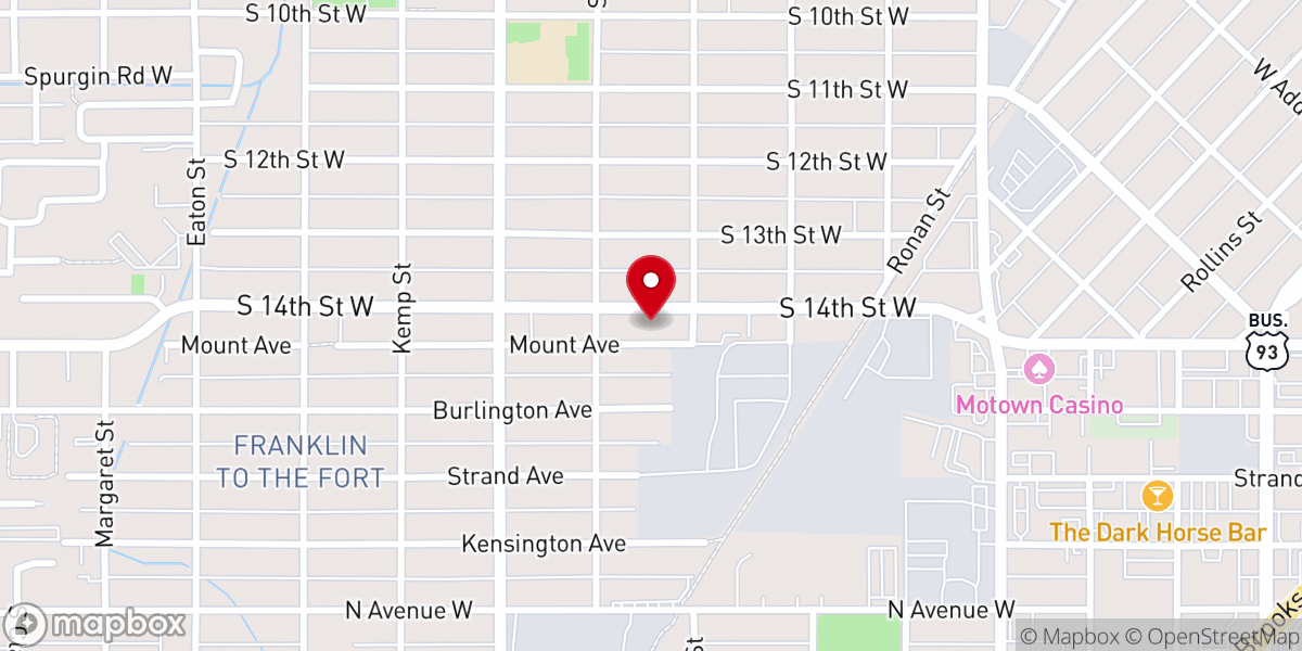 Map showing location of Missoula Interfaith Collaborative
