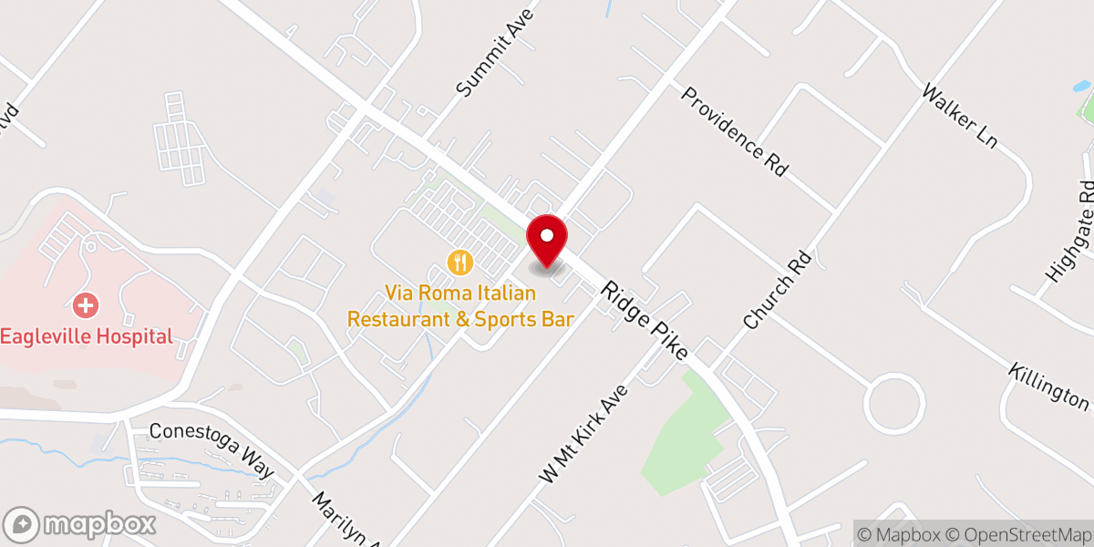 Map showing location of Redeemer Bible Fellowship Church