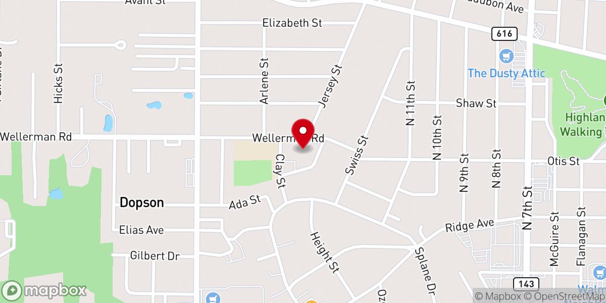 Map showing location of New Iona Presbyterian Church (PCUSA)