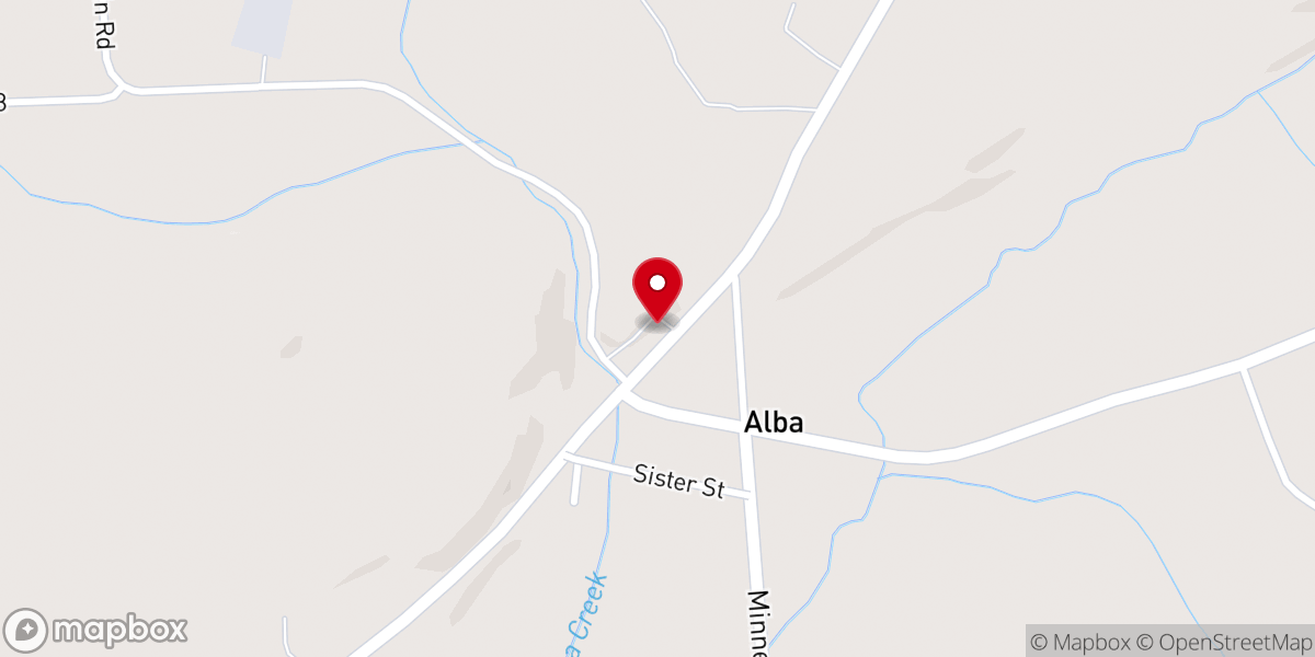 Map showing location of First Christian Church