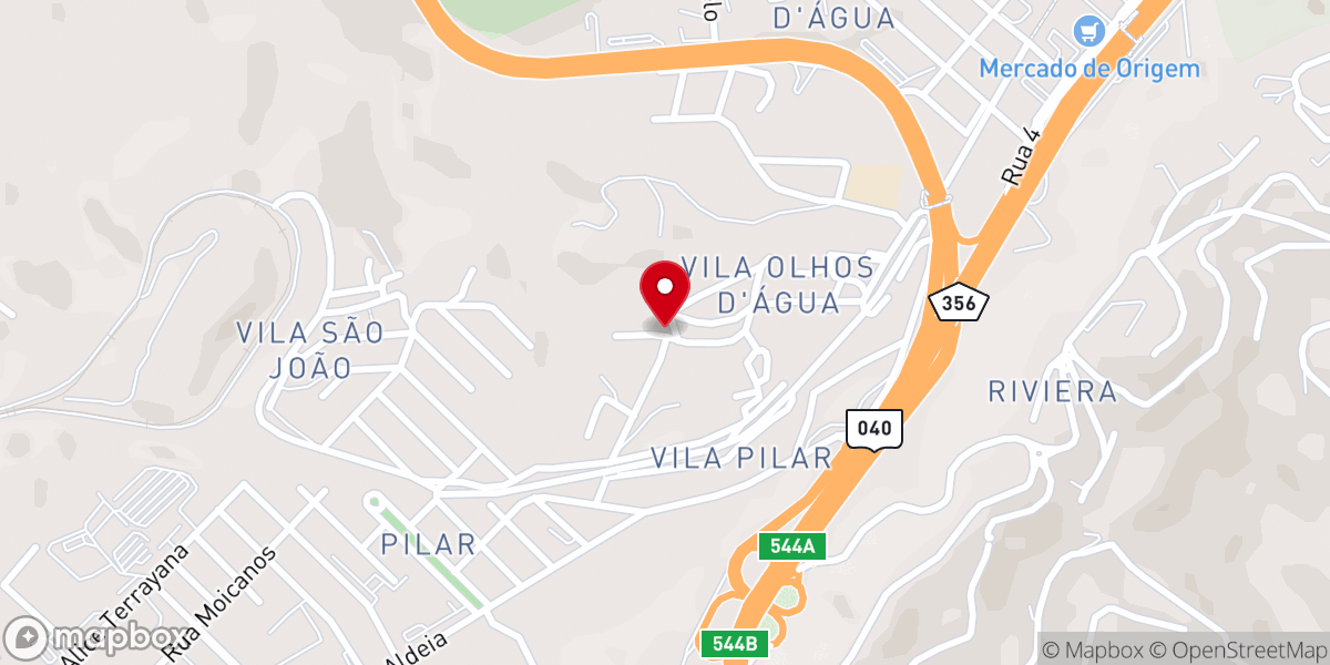 Map showing location of Assembleia de Deus