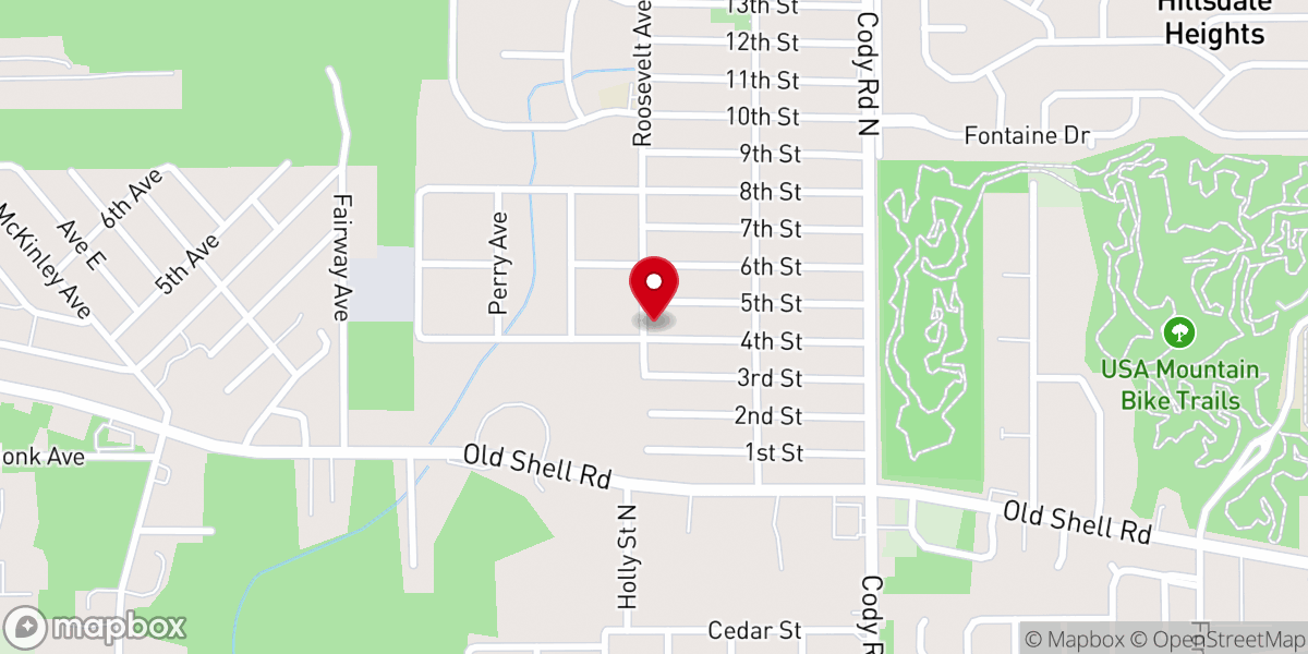 Map showing location of Church of God in Christ
