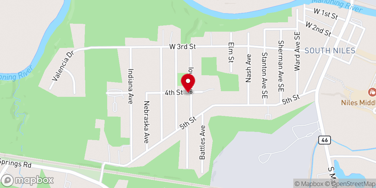 Map showing location of Church of God Praise Cathedral