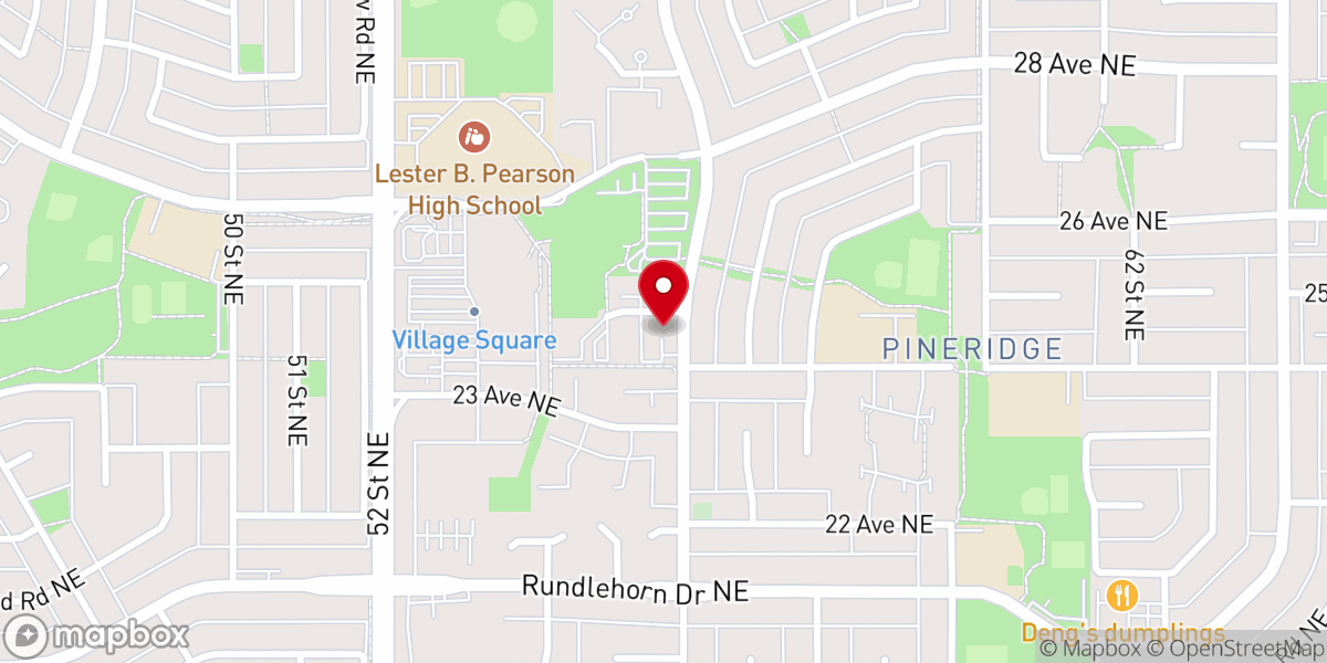 Map showing location of Prince of Faith Lutheran Church
