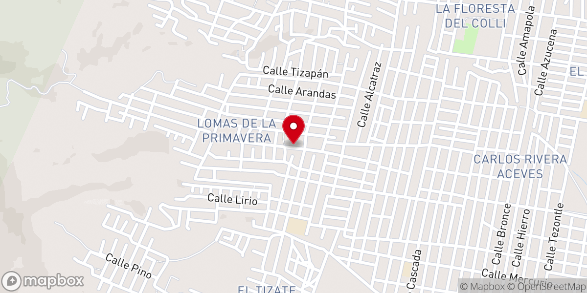 Map showing location of Iglesia Bautista Eben-Ezer