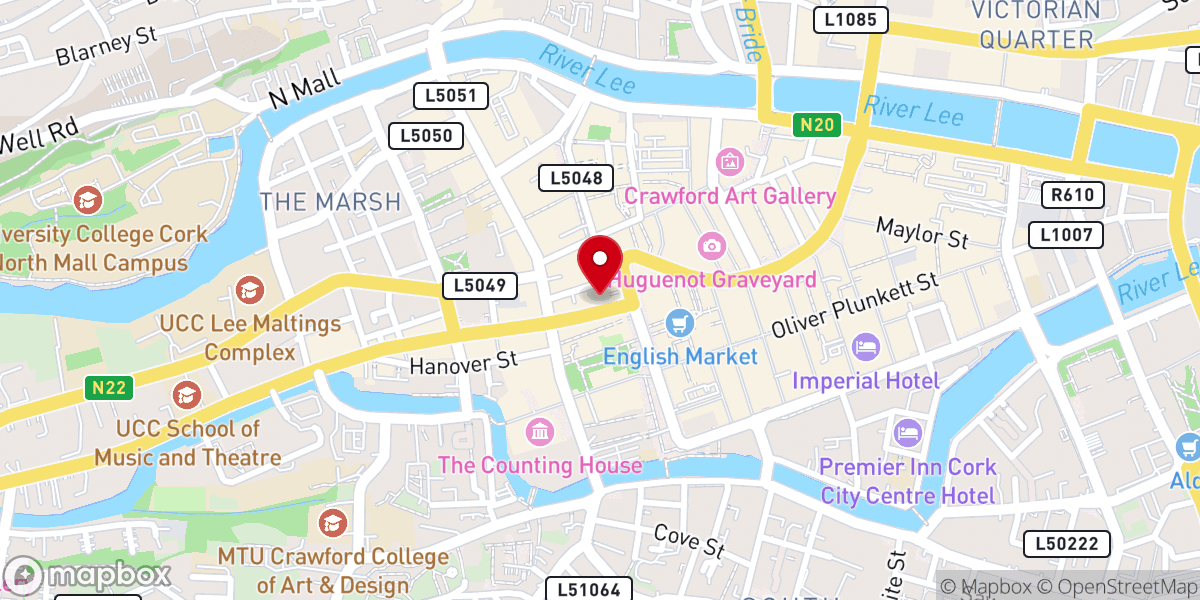 Map showing location of St Augustine's Roman Catholic Church