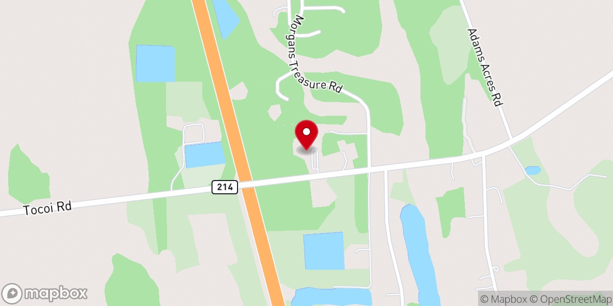 Map showing location of Holy Trinity Greek Orthodox Church