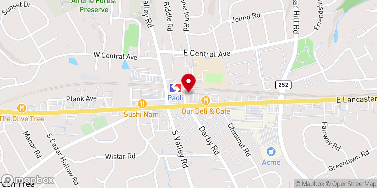 Map showing location of Joyful Church of Philadelphia Inc