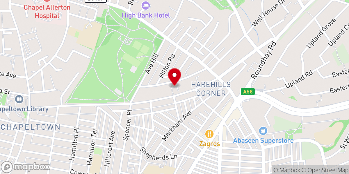 Map showing location of Church of the Holy Three Hierarchs