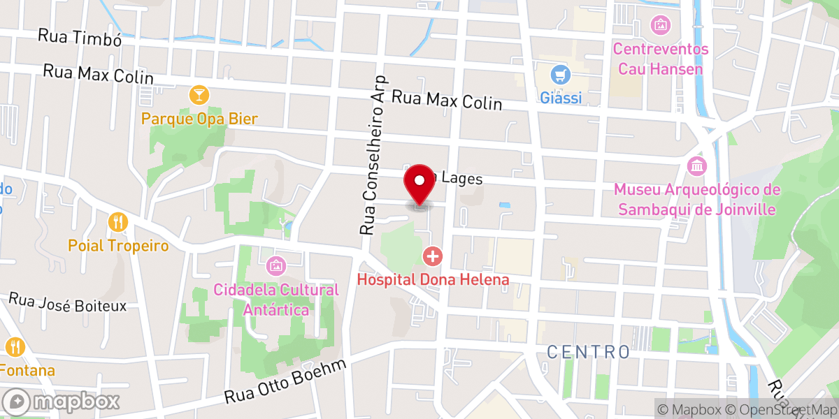 Map showing location of MEUC Joinville | Missão Evangélica União Cristã