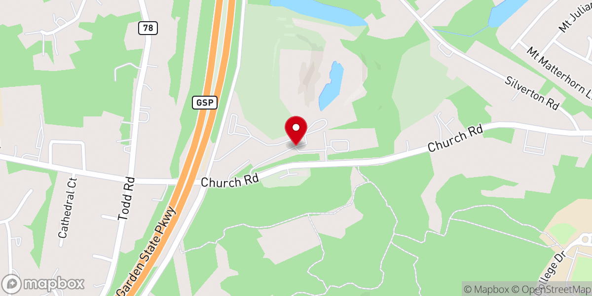 Map showing location of Toms River Recycling Center