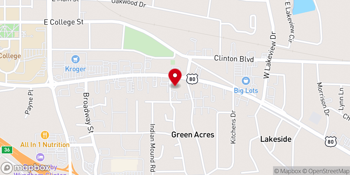 Map showing location of First United Methodist Church