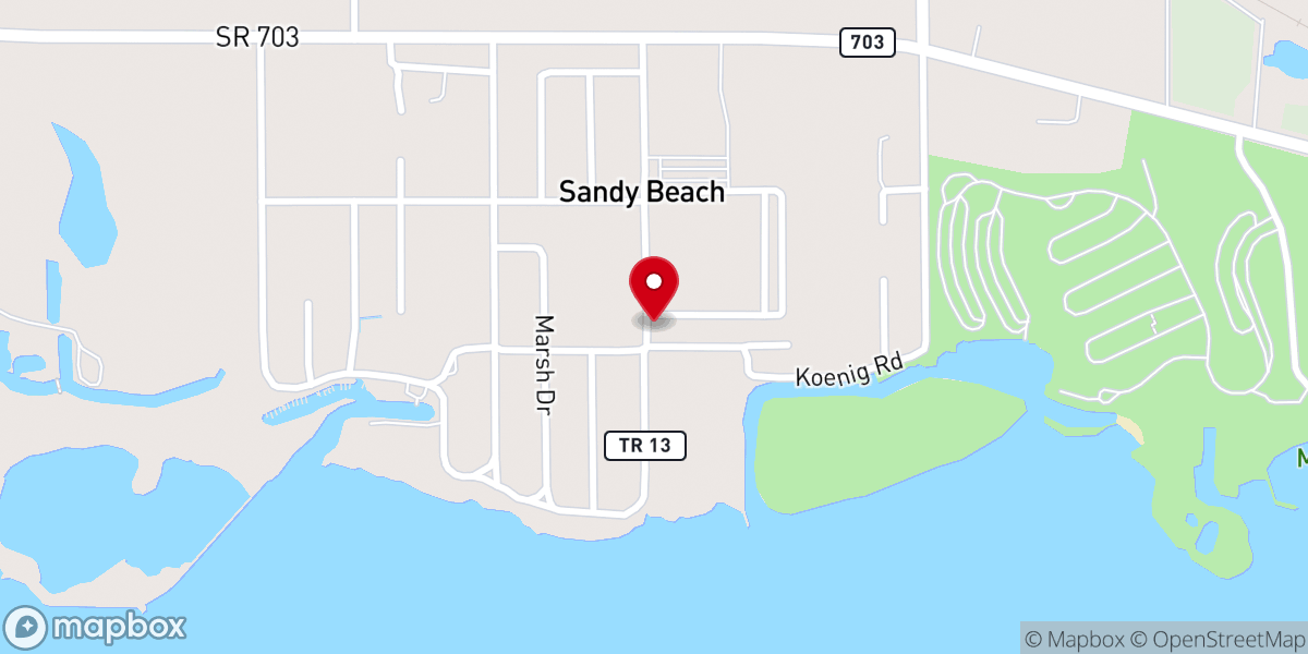 Map showing location of Northwestern Ohio District Church of the Nazarene