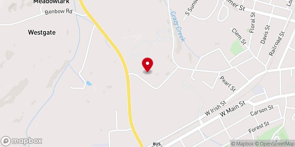 Map showing location of The Rock Church