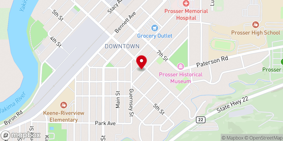 Map showing location of Lighthouse Baptist Church