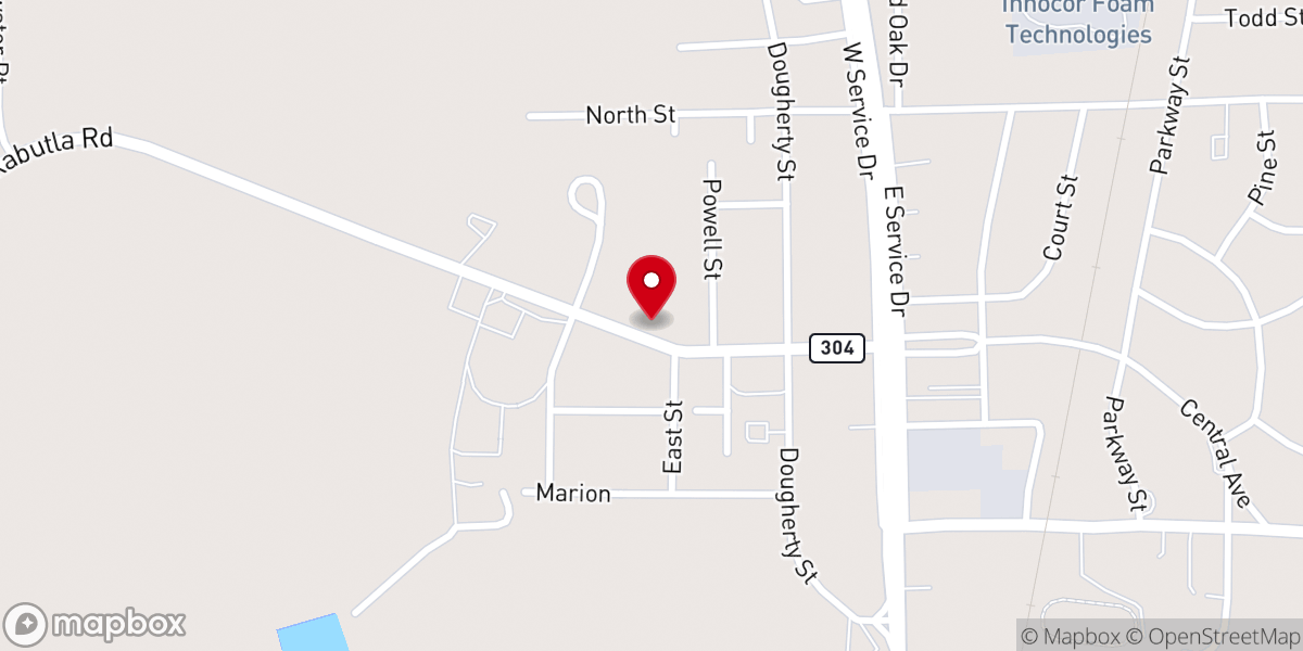 Map showing location of Central Ave Church Of Christ