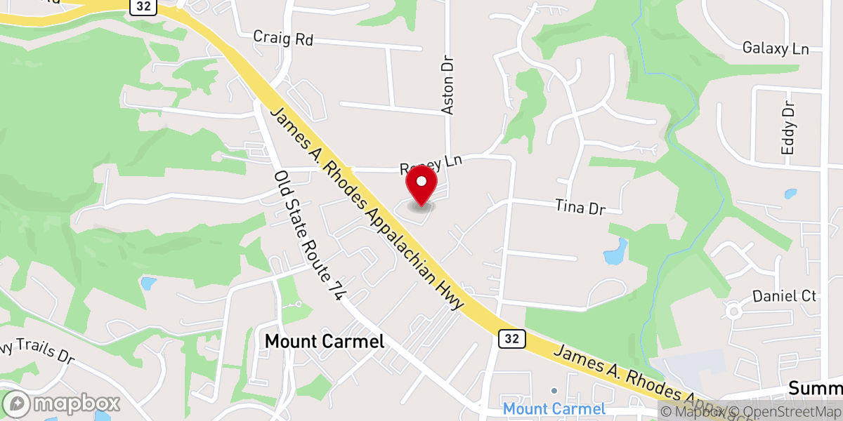 Map showing location of Christian Life Center