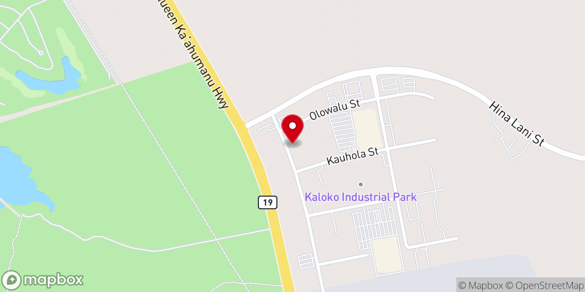 Map showing location of Hawaii Revival Ministries