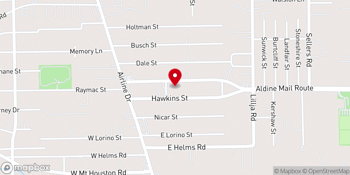 Map showing location of Los Pentecostales De Houston