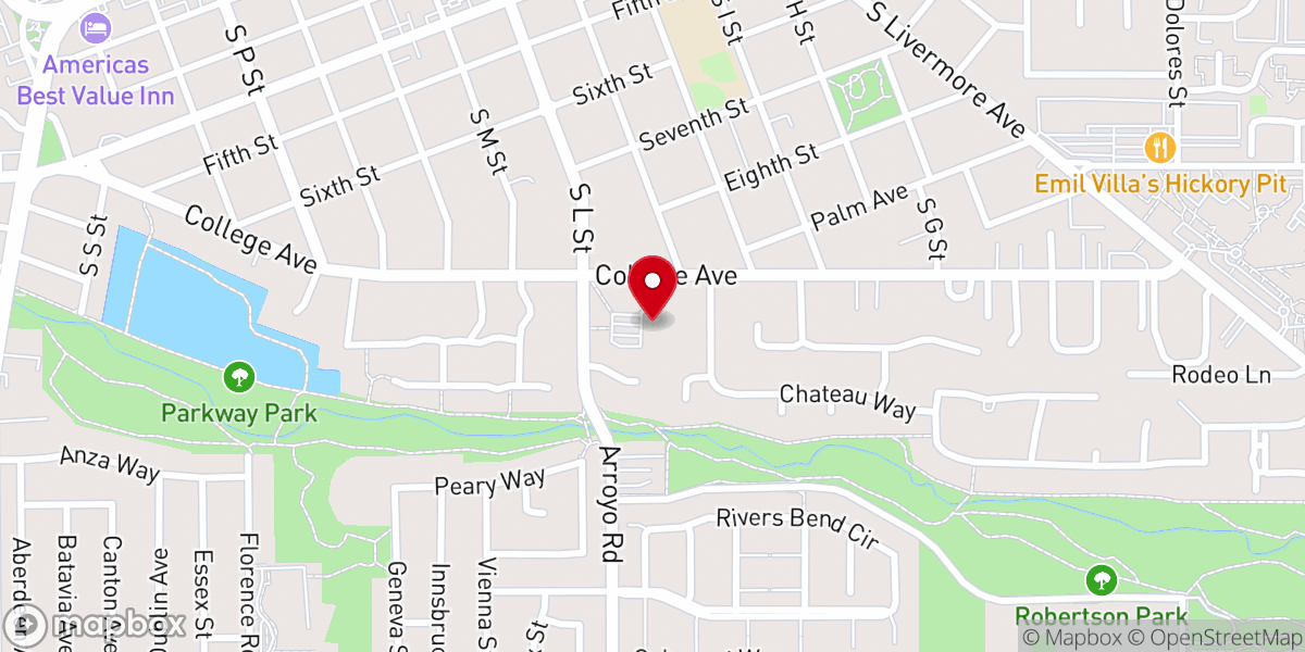 Map showing location of Cedar Grove Community Church