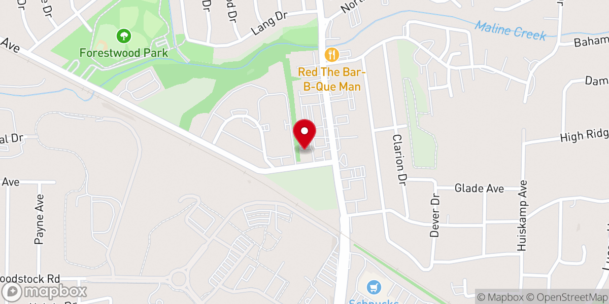 Map showing location of Family of God Missionary Baptist Church