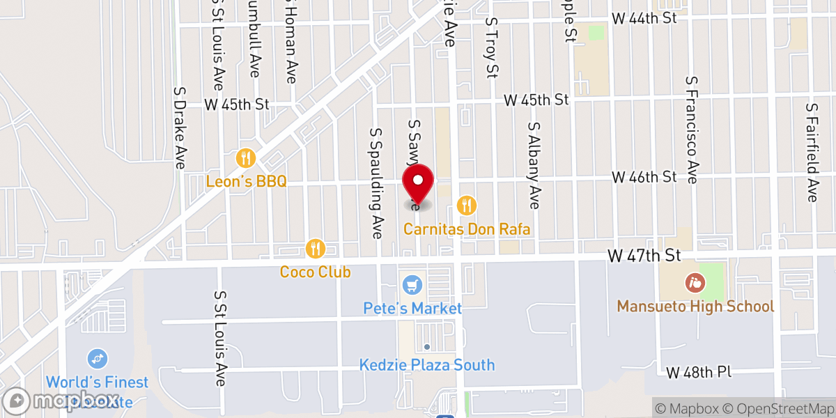 Map showing location of Iglesia Cristiana Emanuel