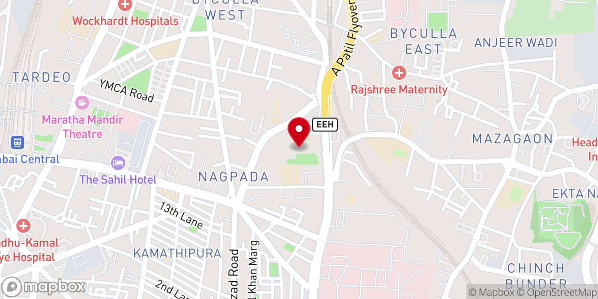 Map showing location of Christ Church ( C.N.I )