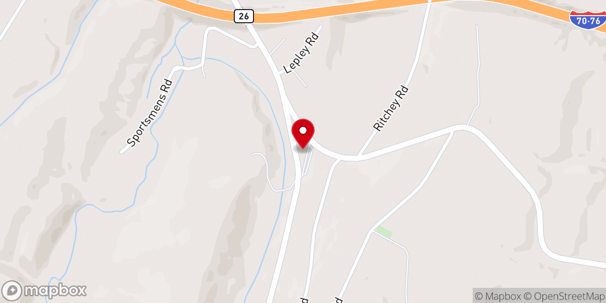 Map showing location of Pastor John E. Geyer