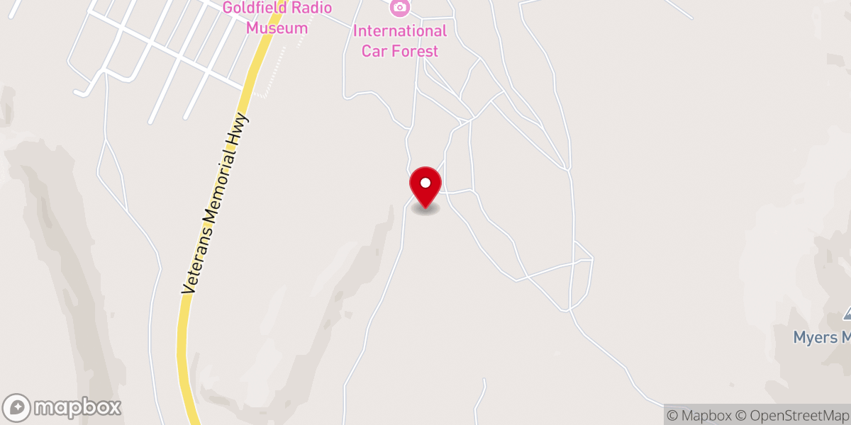 Map showing location of The International Car Forest of the Last Church