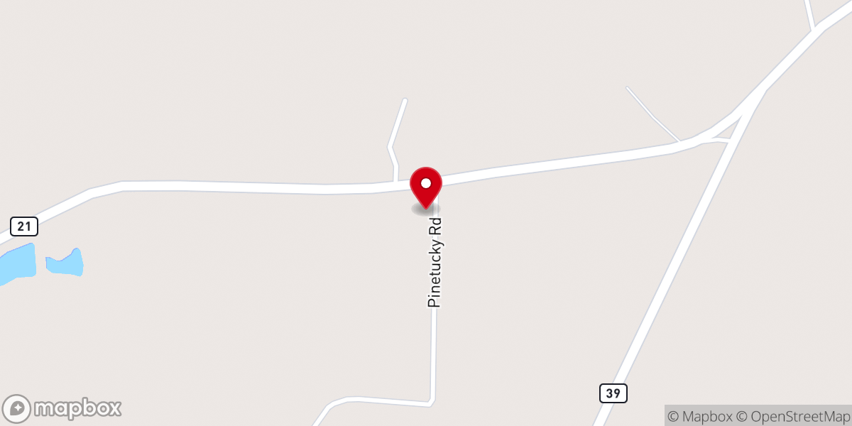 Map showing location of Calvary Church