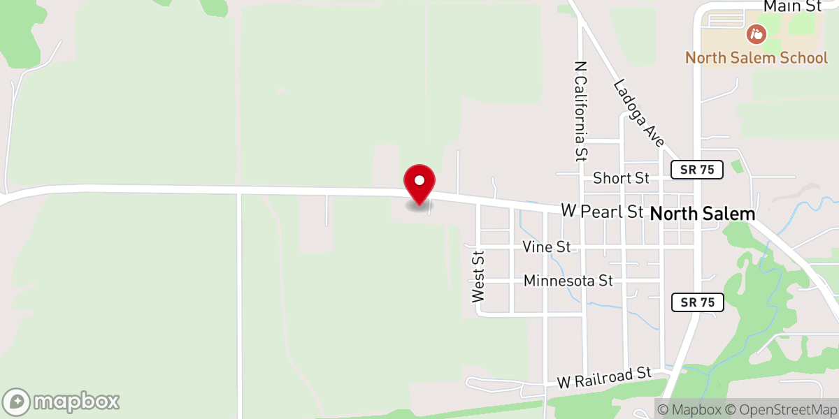 Map showing location of North Salem Fire Department