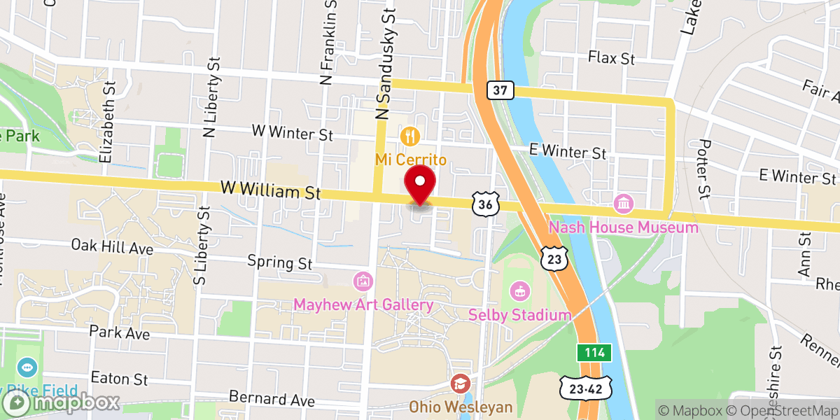 Map showing location of St Mark's Lutheran Church