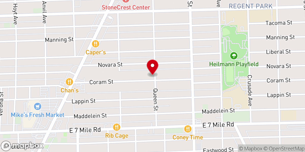 Map showing location of Church of Our Faith Missionary Baptist Church