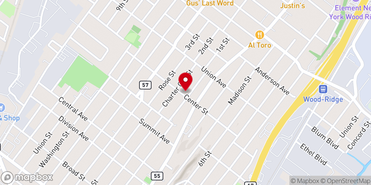 Map showing location of Church of St. Paul's & Resurrection