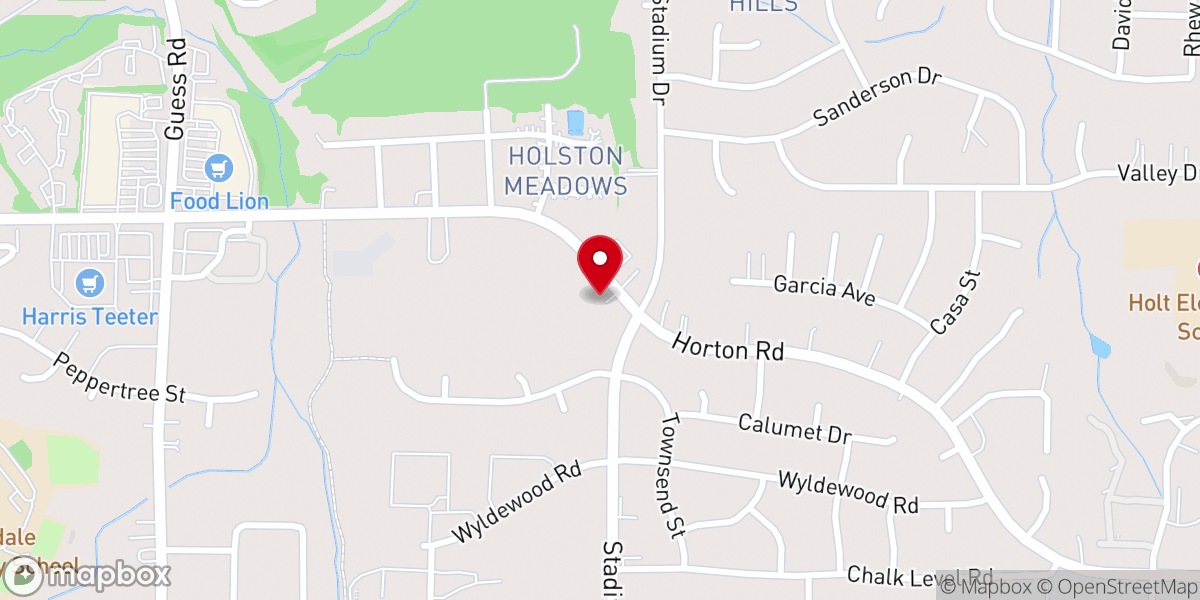 Map showing location of Horton Road Chuch of God