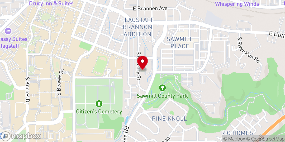 Map showing location of Spring Hill Baptist Church
