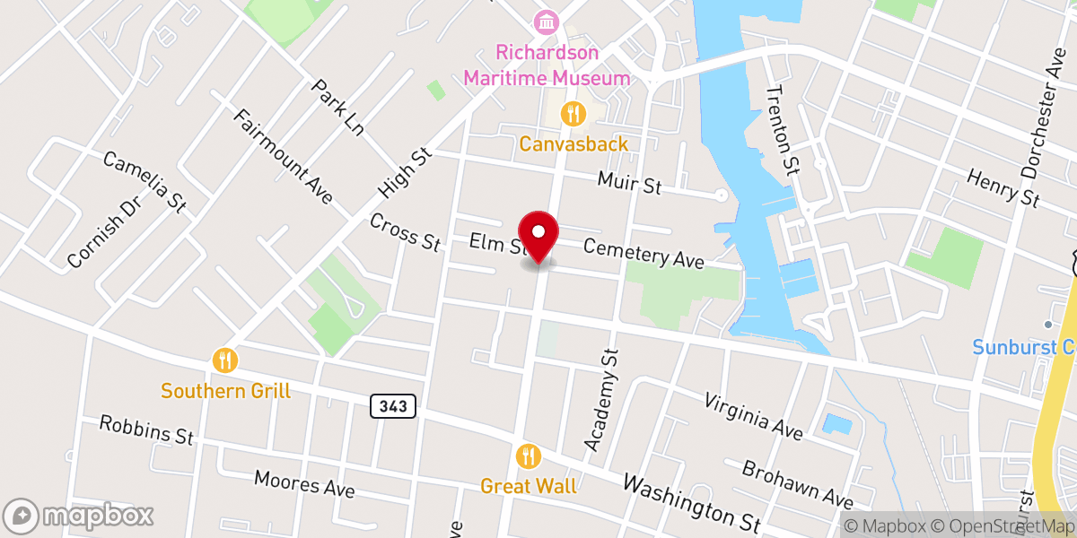 Map showing location of Greater Chief Cornerstone Temple Church