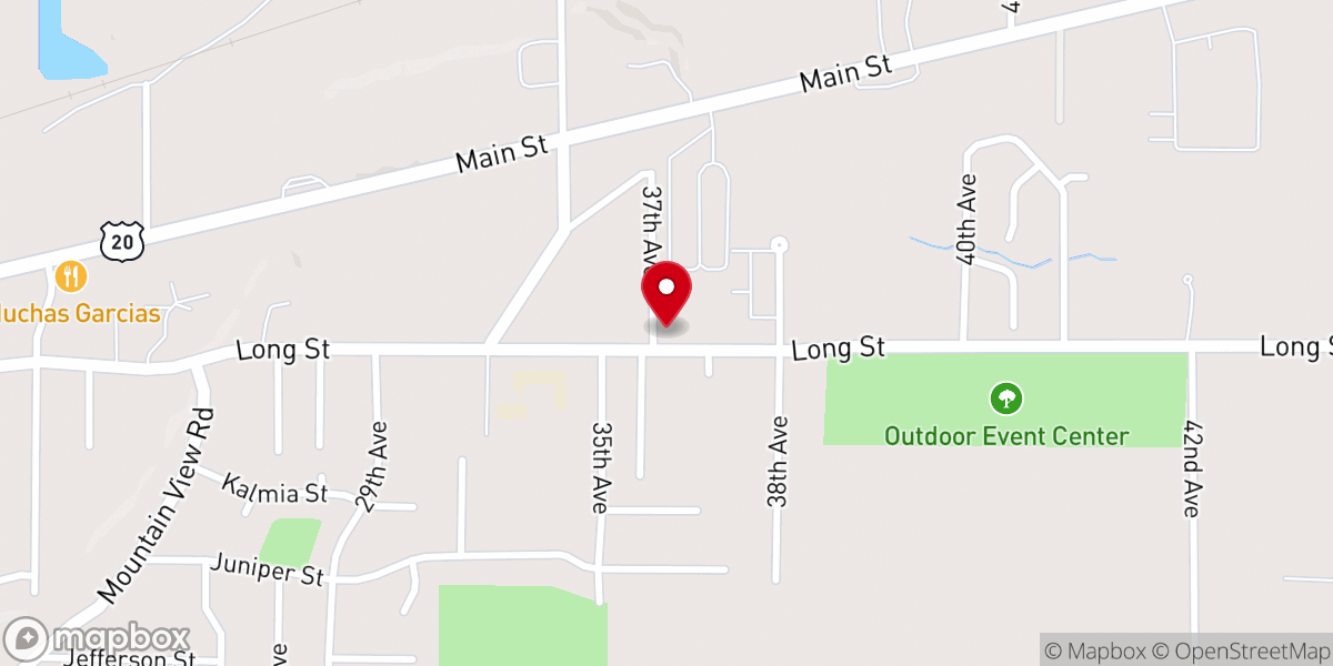 Map showing location of Church of Christ Non-Instrmntl