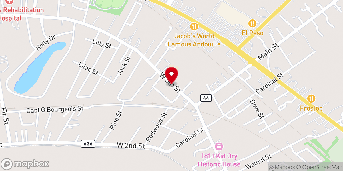 Map showing location of Iglesia Bautista Maranatha
