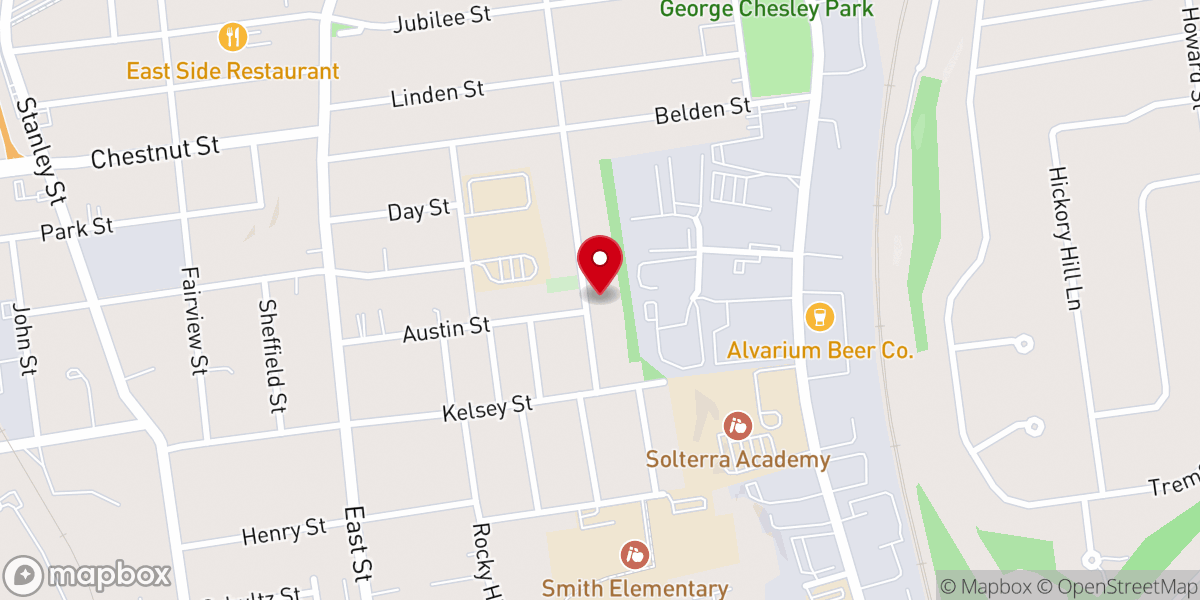 Map showing location of Mc Collough Temple CME Church