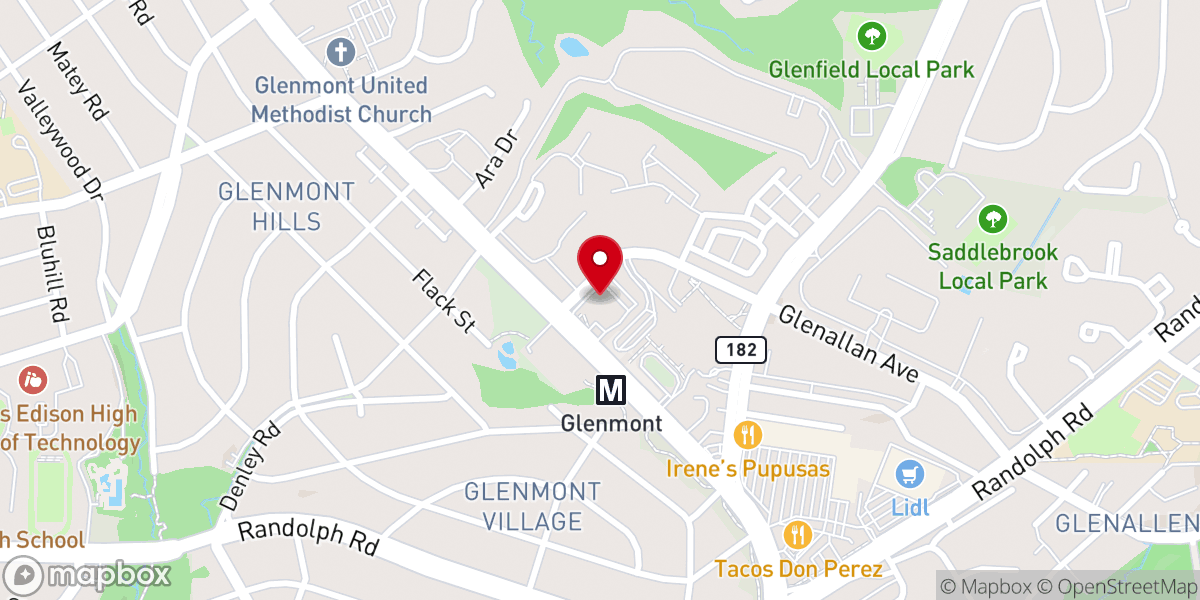 Map showing location of Georgia Avenue Baptist Church, Silver Spring, MD