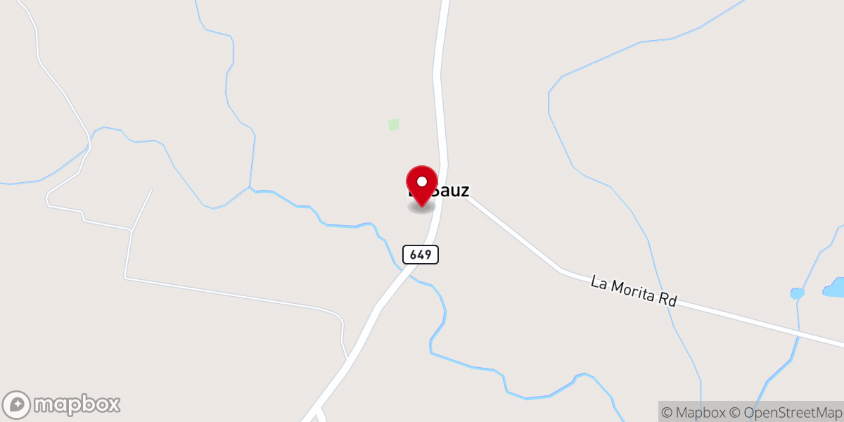 Map showing location of Our Lady of Guadalupe Catholic Church