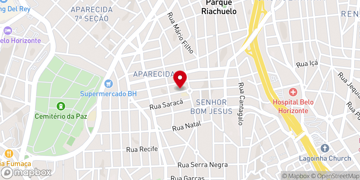 Map showing location of Paróquia Senhor Bom Jesus