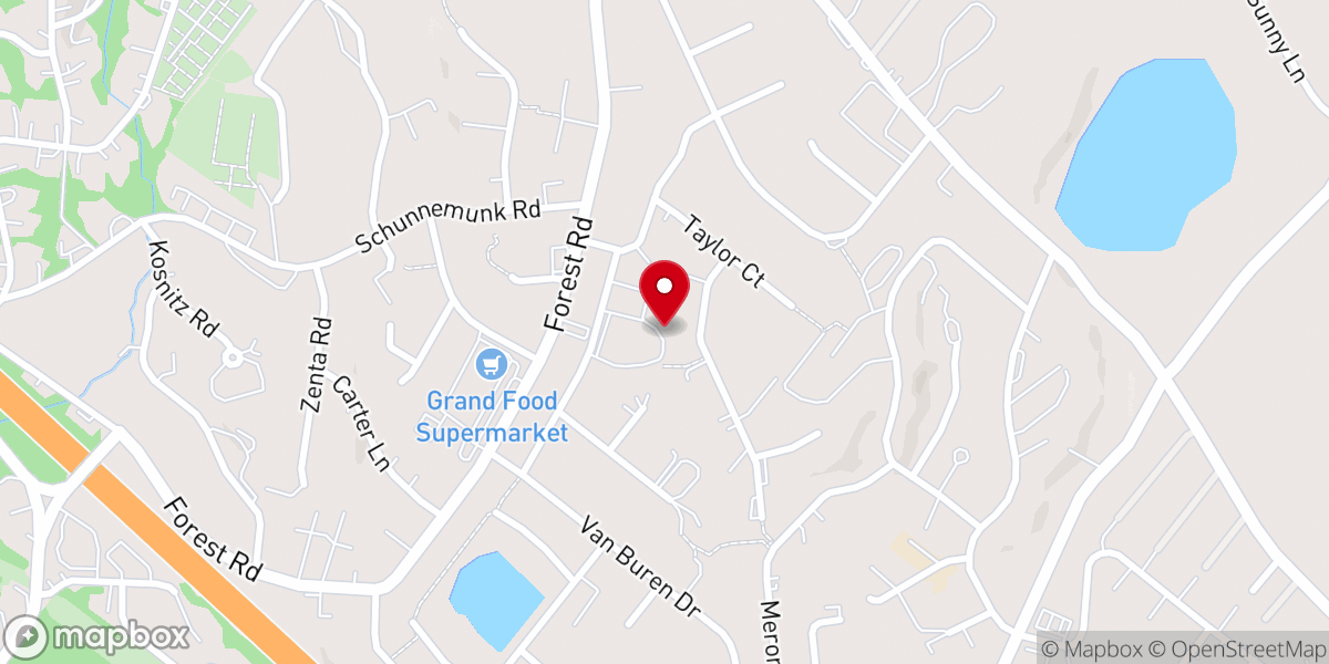 Map showing location of Congregation Lev Chanoch