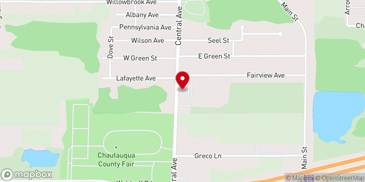 Map showing location of Holy Trinity Roman Catholic Church