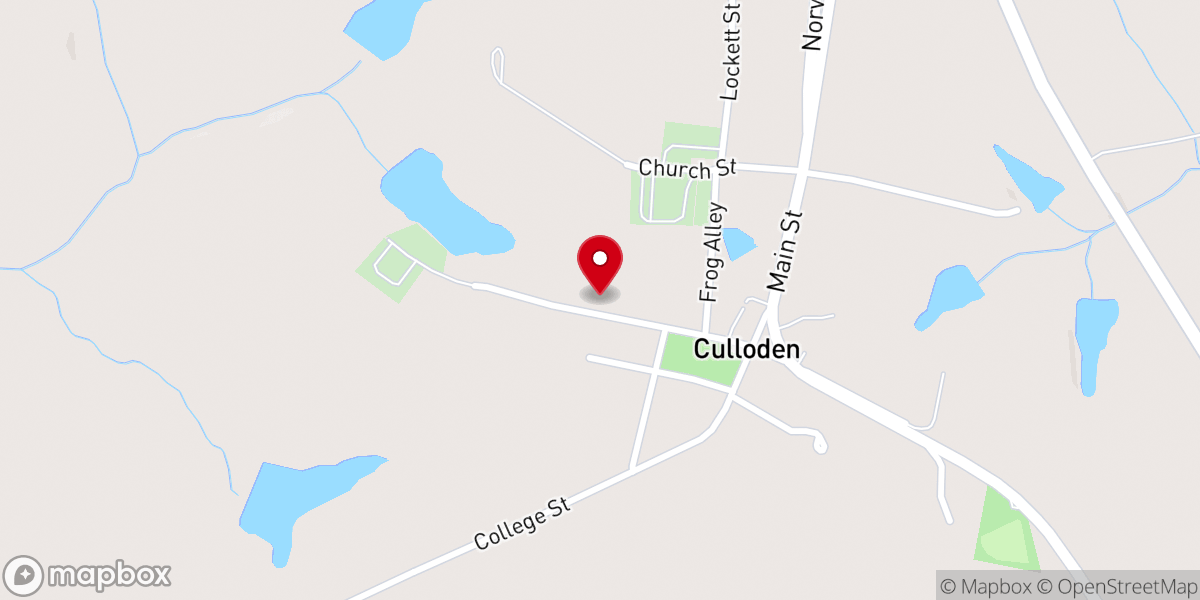 Map showing location of Jackson Temple Holiness Church